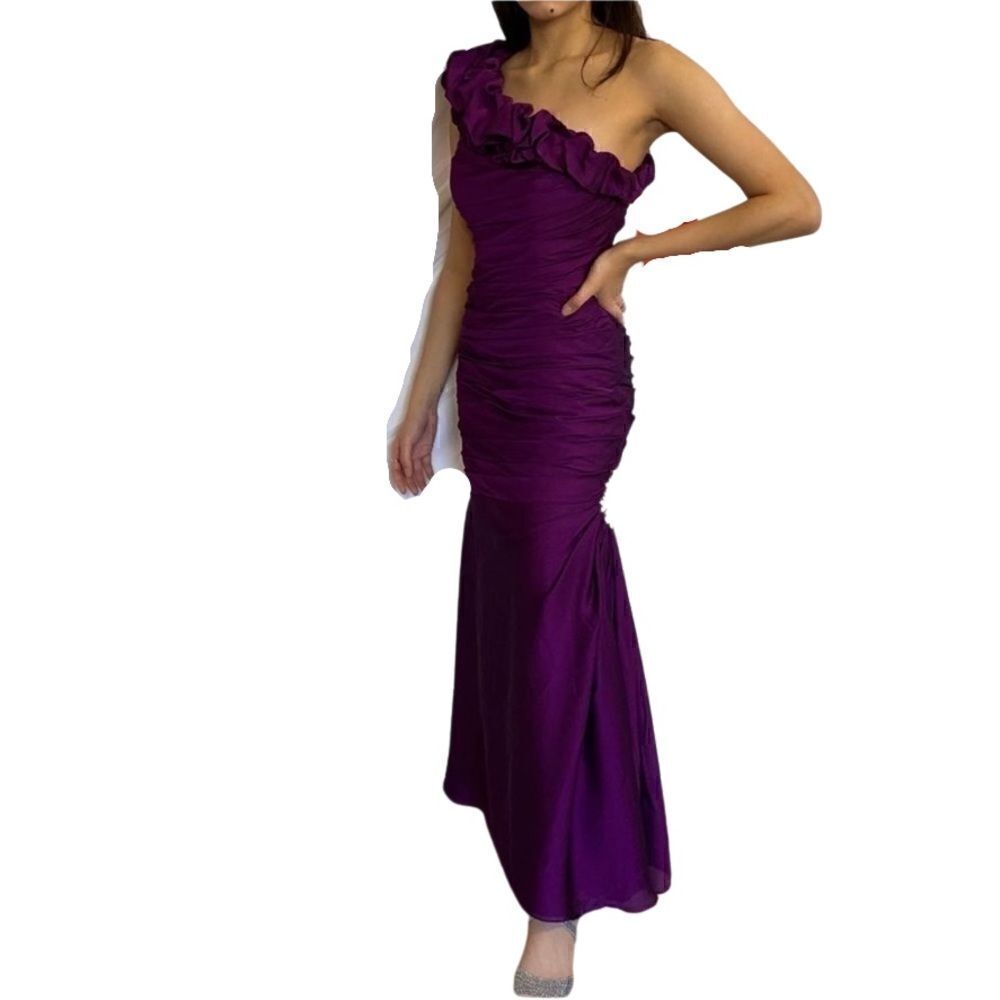 Jade Coutour designer beautiful rich purple dress